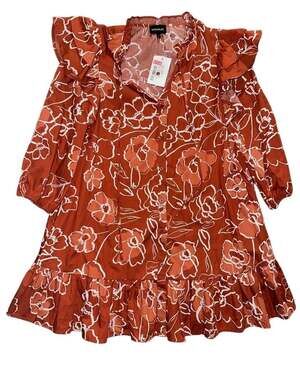 Sugarlips Sammy Ruffle Drop Waist Floral Mini Dress